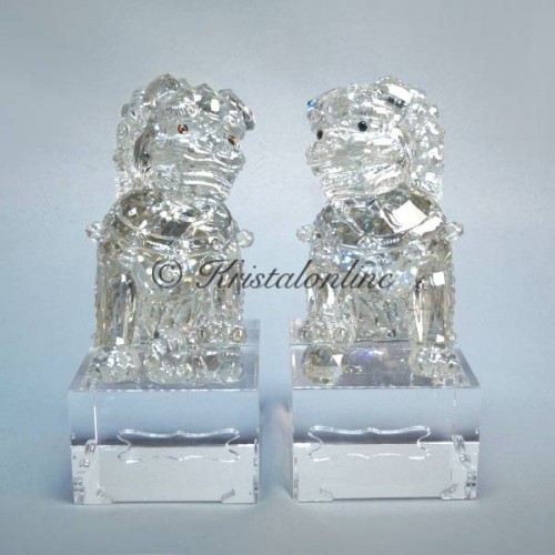 Swarovski Kristal | Aziatische Symbolen | Waakzame Leeuwen | 5058881 5058882
